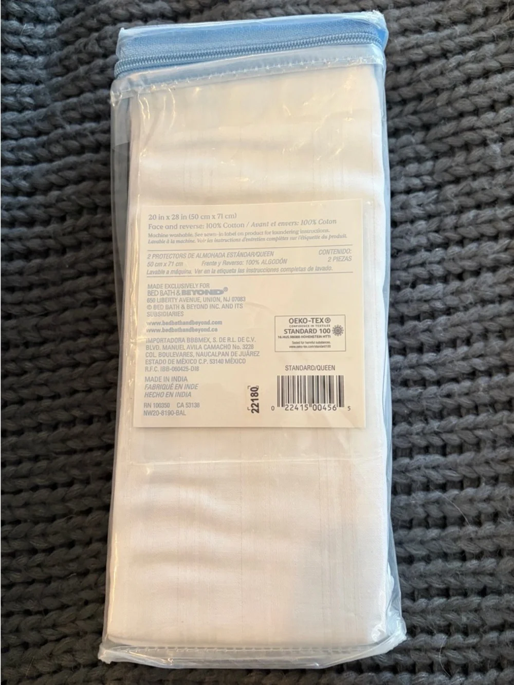 Nestwell NWT Cotton Comfort White Pillow Protectors - 2 Pack Standard/Queen